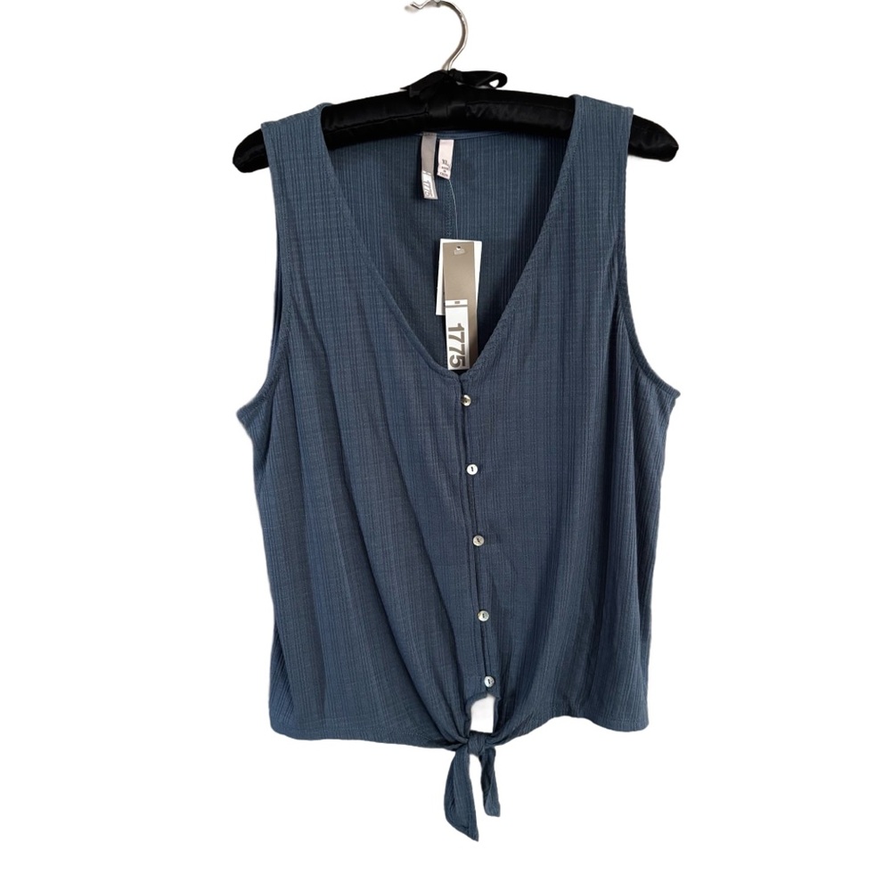 Women's 1775 Blue Sleeveless Top NWT
